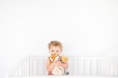 Pearhead Fox Security Blanket Soft Baby Lovey for Newborn and Toddlers