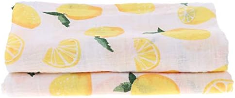 KODORIA Muslin Swaddle Square Blanket - Lemon