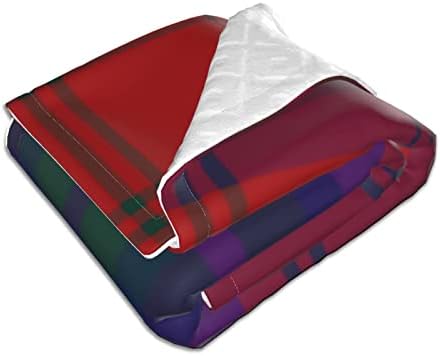 DKJlitter Baby Blanket Clan MacDougall Tartan Scottish Red Plaid 30x40 Inch