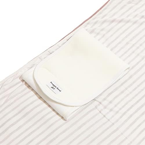 Freshly Picked Swaddle Blanket with Rose Stripes 1