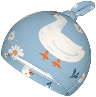 KiuLoam Cute White Geese Swaddle Blanket Set
