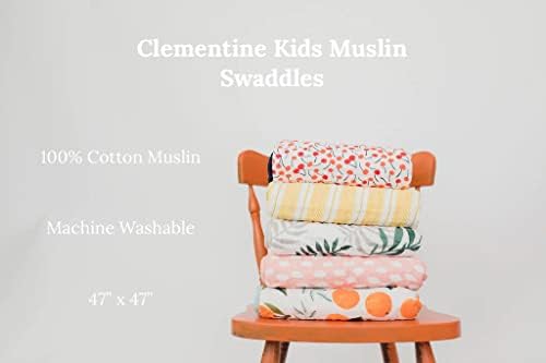 Clementine Kids Muslin Swaddles - Soft Reusable and Cozy