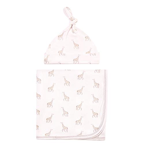 Touched by Nature Unisex Baby Swaddle Blanket and Headband Set