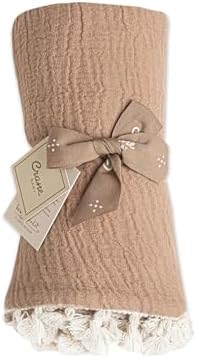 Crane Baby 6-Layer Muslin Swaddle Blanket Copper 30 X 40