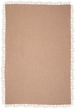 Crane Baby 6-Layer Muslin Swaddle Blanket Copper 30 X 40