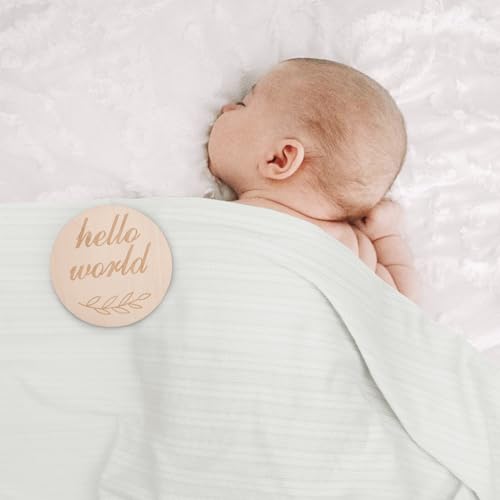 DRESHOW BQUBO Baby Swaddle Blankets Set 4PCS White with Hat and Bow