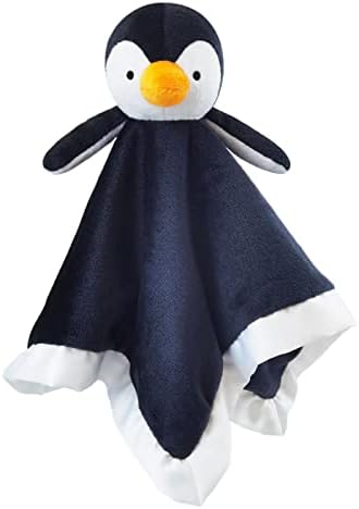 Baby Penguin Security Blanket - 13 Inches Plush Lovey Snuggle Blanket