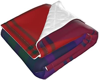 DKJlitter Baby Blanket Clan MacDougall Tartan Scottish Red Plaid 30x40 Inch