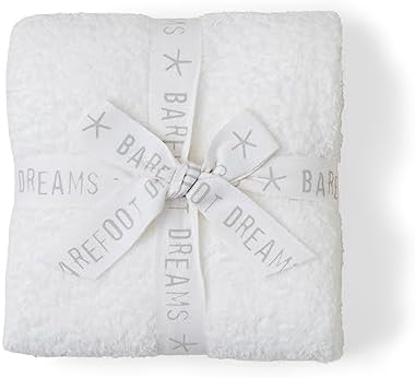 Barefoot Dreams CozyChic Stroller Blanket Pearl 30x40 1