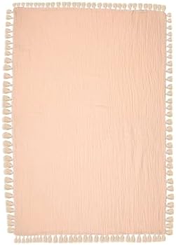Crane Baby 6-Layer Muslin Swaddle Blanket Desert Rose 30x40 Inches