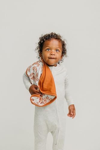Copper Pearl 3-Layer Knit Security Blanket Set 16x16 Gingerbread Pack of 2