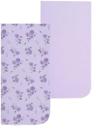 EVERYDAY KIDS Soft Flannel Swaddle Blanket Set for Newborn Baby Girls