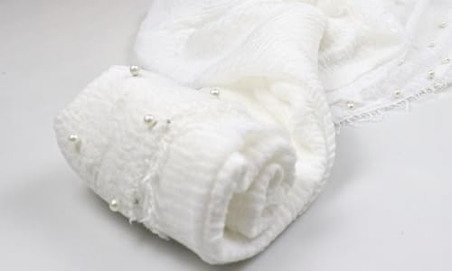 Giggle Angel Newborn Photo Wrap Blanket with Pearl Headband