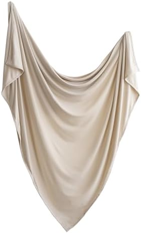 Mushie Stretchy Swaddle Blanket - 47x47 Fog
