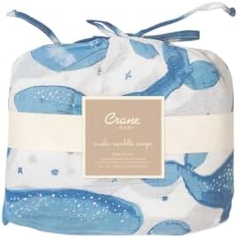 Crane Baby Muslin Swaddle Blanket - Caspian Ocean Set of 2