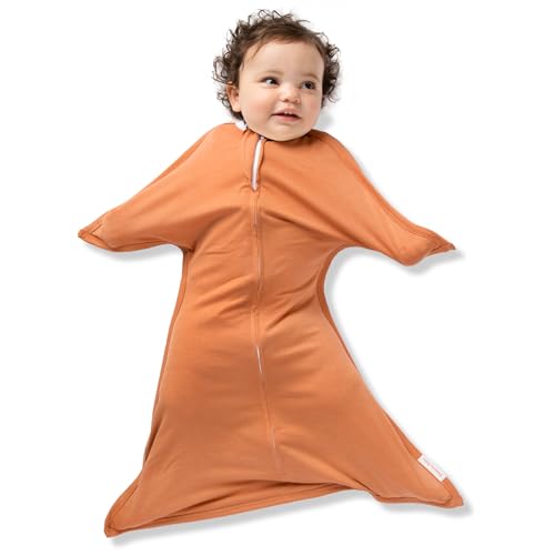 SleepingBaby Zipadee-Zip Transition Swaddle - Cozy Easy Diaper Changes Starfish Design