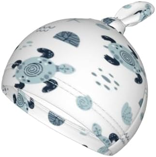 Lcokin Sea Turtle Baby Swaddle Set with Beanie Hat