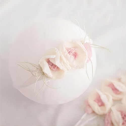 Giggle Angel Newborn Photo Wrap Blanket with Pearl Headband