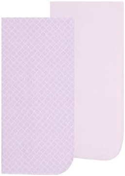 EVERYDAY KIDS Soft Flannel Swaddle Blanket Set for Newborn Baby Girls
