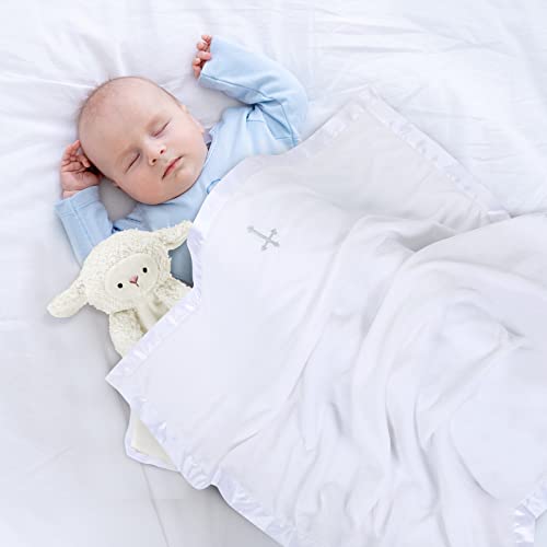 Panelee Baptism Blanket Set with Cross Embroidery
