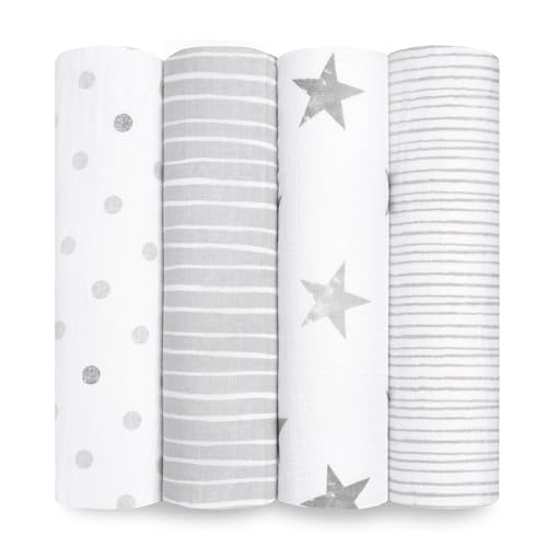 aden anais Muslin Swaddle Blankets 4 Pack Dusty