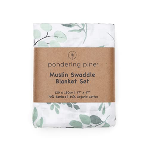 Pondering Pine Organic Swaddle Hat Set - 47 x 47