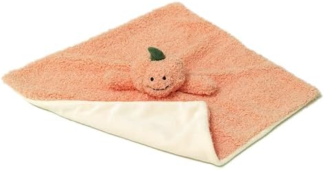 Doindute Baby Orange Pumpkin Security Blanket Plush Lovey for Newborns