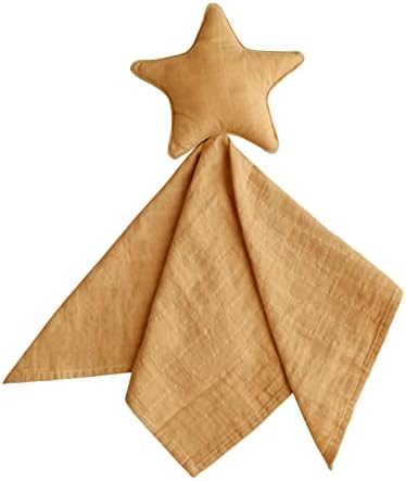 Mushie Star Security Blanket Organic Cotton Lovey Fall Yellow
