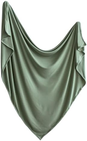 Mushie Stretchy Baby Swaddle Blanket - Dried Thyme