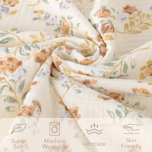 Knirose Reversible Baby Swaddle Blanket 30x41 Inches