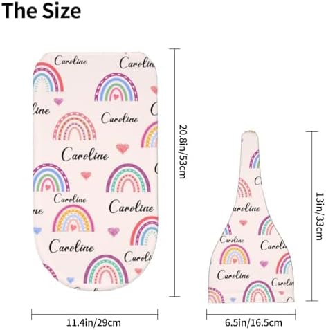 Personalized Rainbow Baby Swaddle Set with Name