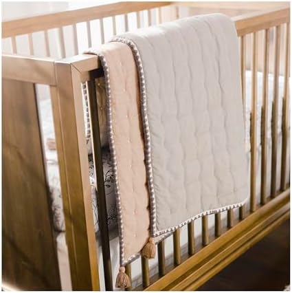 Crane Baby Quilted Blanket 36x36 Copper Ezra Print