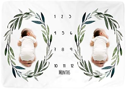 Kute n Koo Milestone Baby Blanket - Personalized Photography Background for Twins
