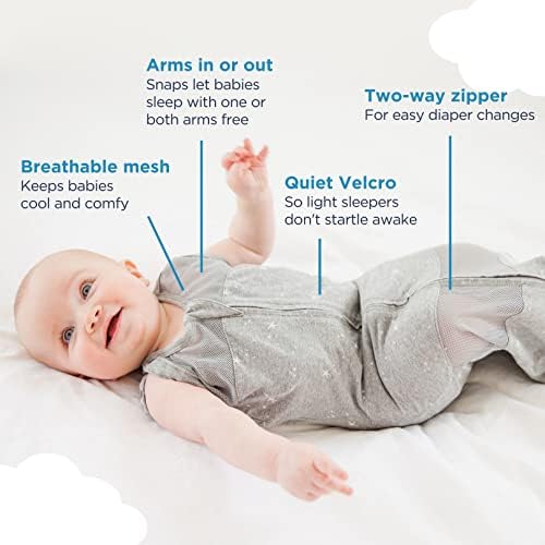 Happiest Baby Sleepea 5-Second Swaddle - Large Organic Cotton 1