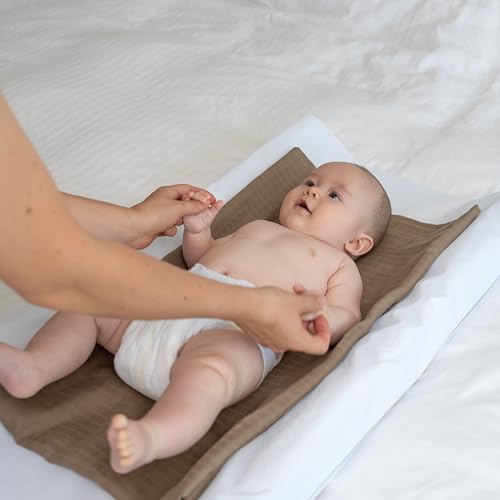 Organic Cotton Beige Swaddle Blanket - 47x47