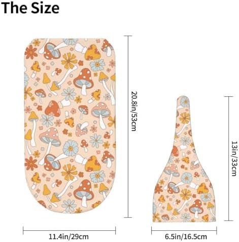 Cute Mushroom Swaddle Blanket Hat Set for Newborns