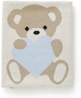 LAWKUL Babby Blanket Cuddly Bear Swaddle 40x30in Beige