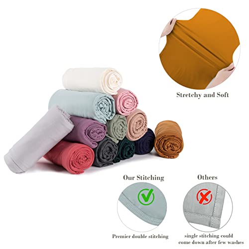Kloovete Swaddle Blanket 47x47 Inches with Hat - Soft Stretchy Baby Blanket