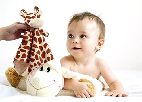 CREVENT Soft Plush Giraffe Security Blanket for Kids