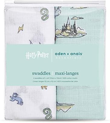 aden anais Swaddle Blanket 2 Pack - Baby Muslin for Girls Boys