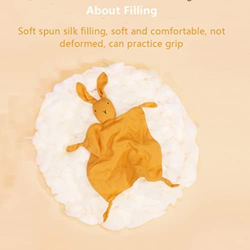 Organic Cotton Muslin Lovey Blanket with Bunny Design