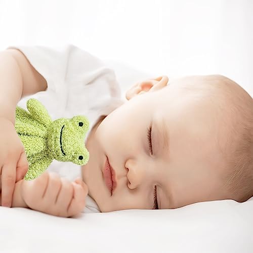 Doindute Baby Green Frog Security Blanket 14 Inches Plush Stuffed Animal