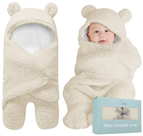 BlueMello Baby Swaddle Blanket - Ultra Soft Plush Swaddle Wrap