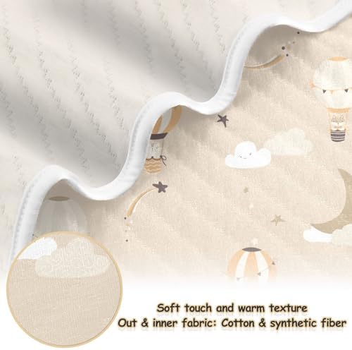 Coikll Cute Hot Air Balloon Baby Blanket 30x40 Inches