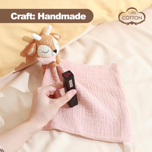 BBYP Baby Deer Security Blanket with Rattle