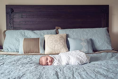 Ziggy Baby Muslin Swaddle Blankets 3 Pack Sage Green White