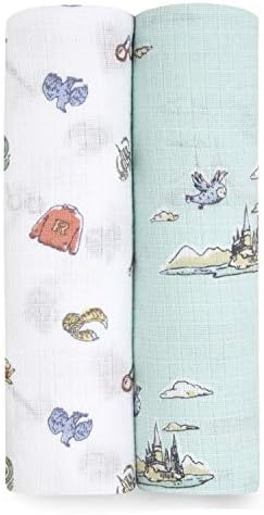 aden anais Swaddle Blanket 2 Pack - Baby Muslin for Girls Boys