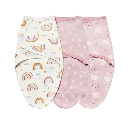 INSULAR Soft Cotton Swaddling Blankets 3 Pack