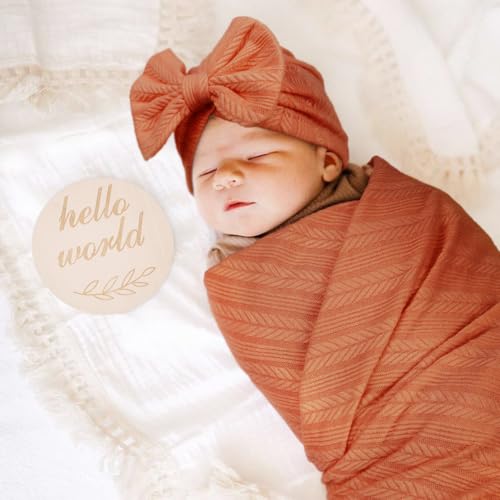 DRESHOW BQUBO Baby Swaddle Set for Girls 4PCS
