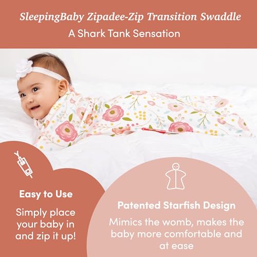 Sleeping Baby Zipadee-Zip Swaddle Snuggle Strap Set